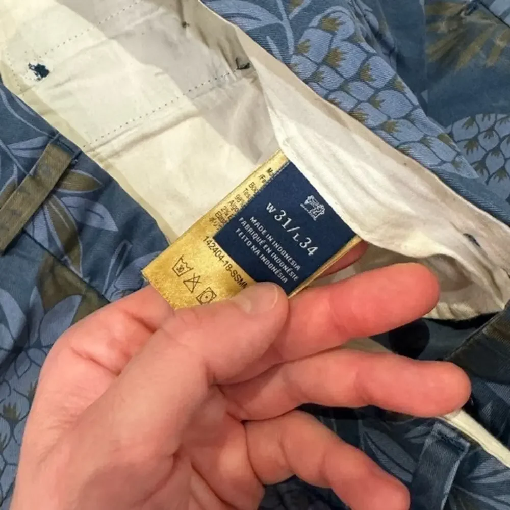 Scotch & Soda Mott Men’s Tropical/Floral Slim Preppy Chino Khaki Pants, Size 31 - Picture 10 of 10